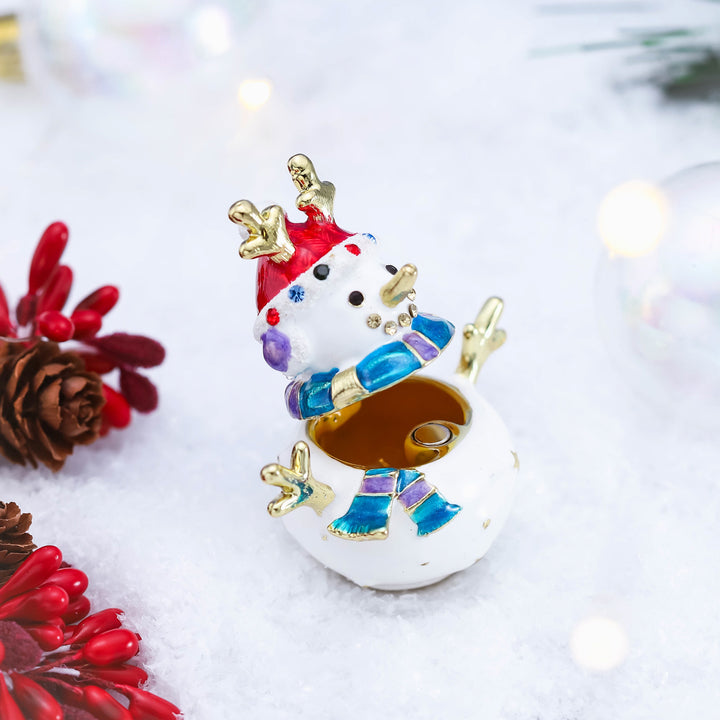 Blink Snowman Diamond Jeweled Trinket Box