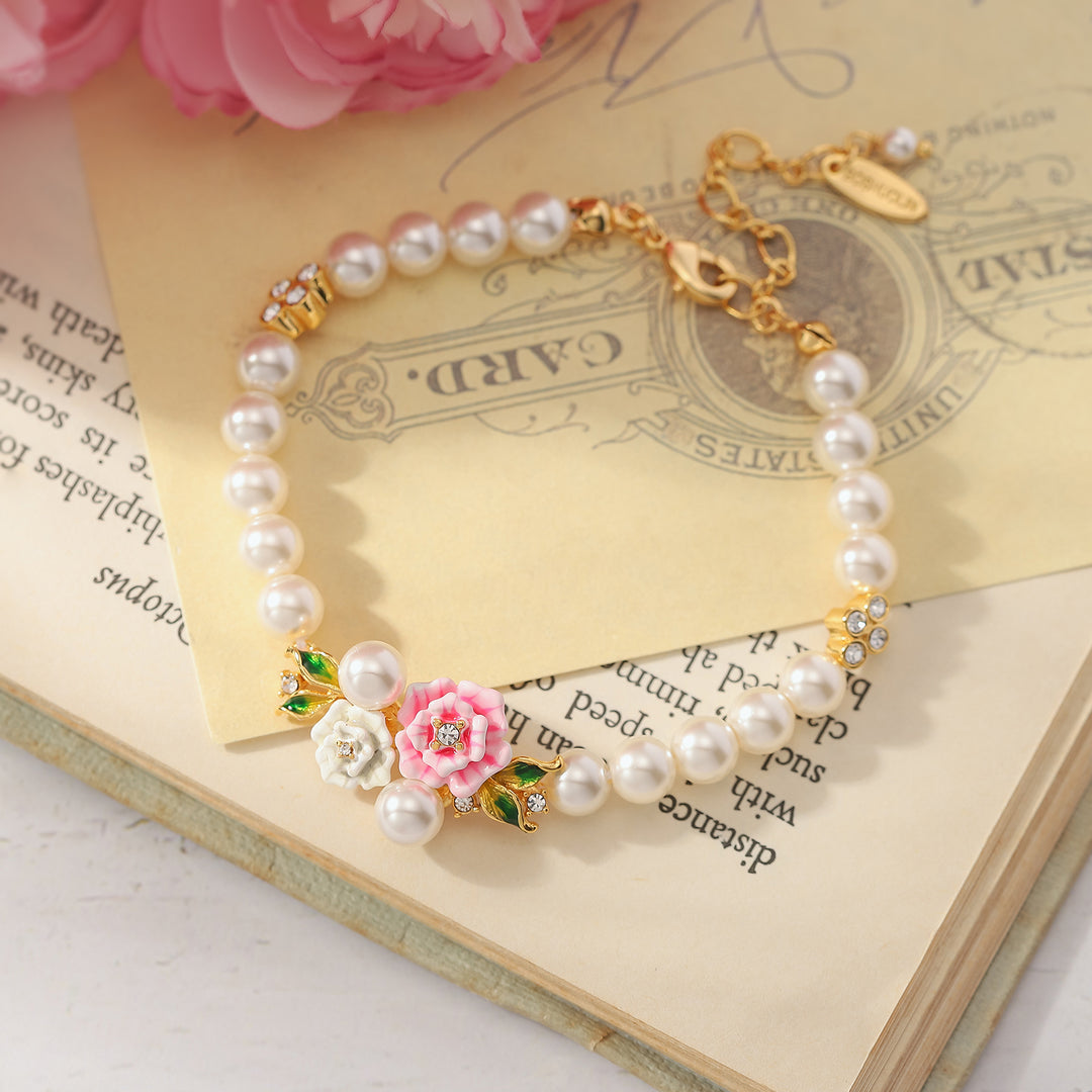 Wild Flower Pearl Gold Bracelet