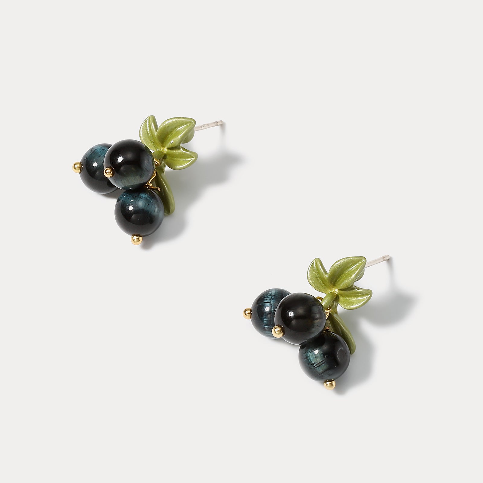 Black Currant Small Earrings