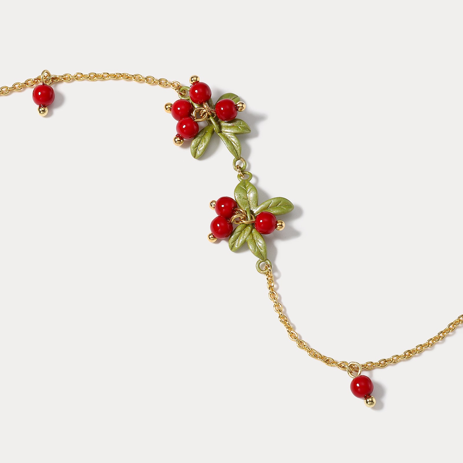 Cranberry Beaded Bracelet