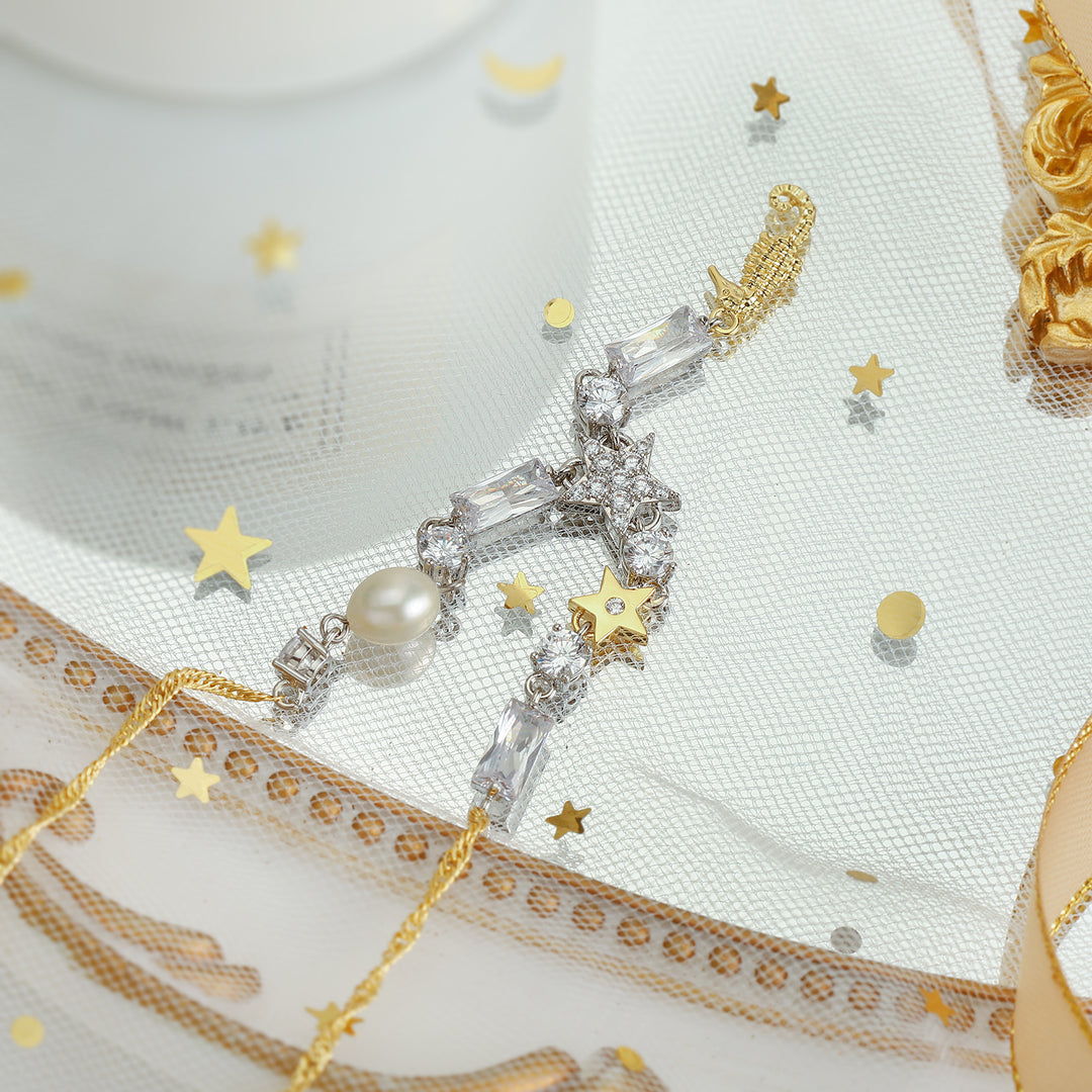 Seahorse Star Pearl Necklace