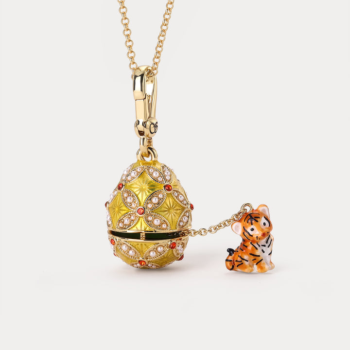 Tiger Locket Necklace