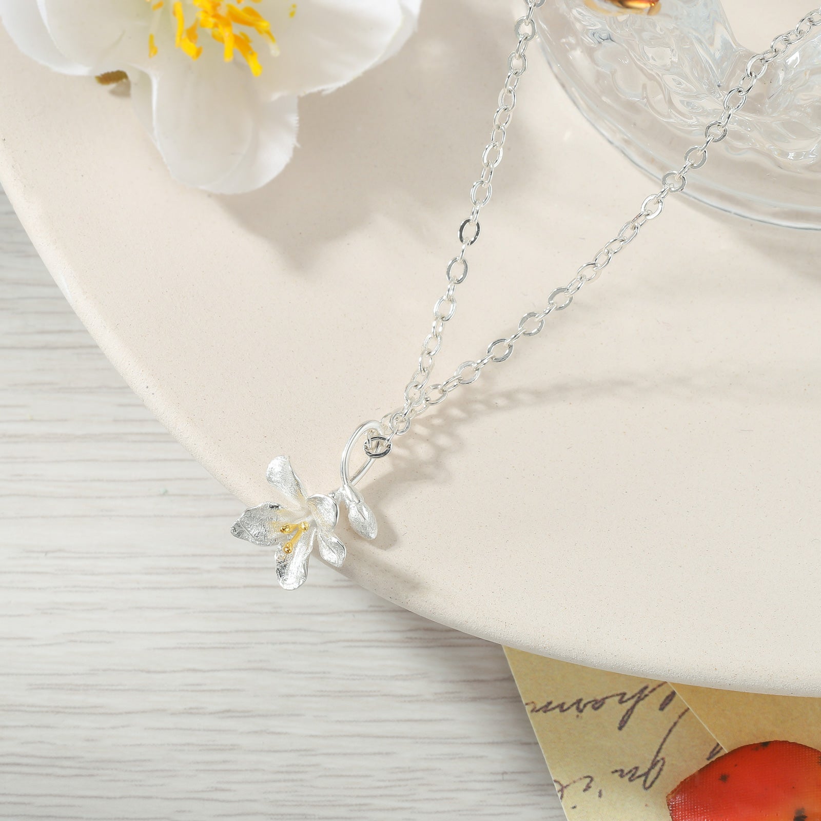 Freesia Sterling Silver Necklace