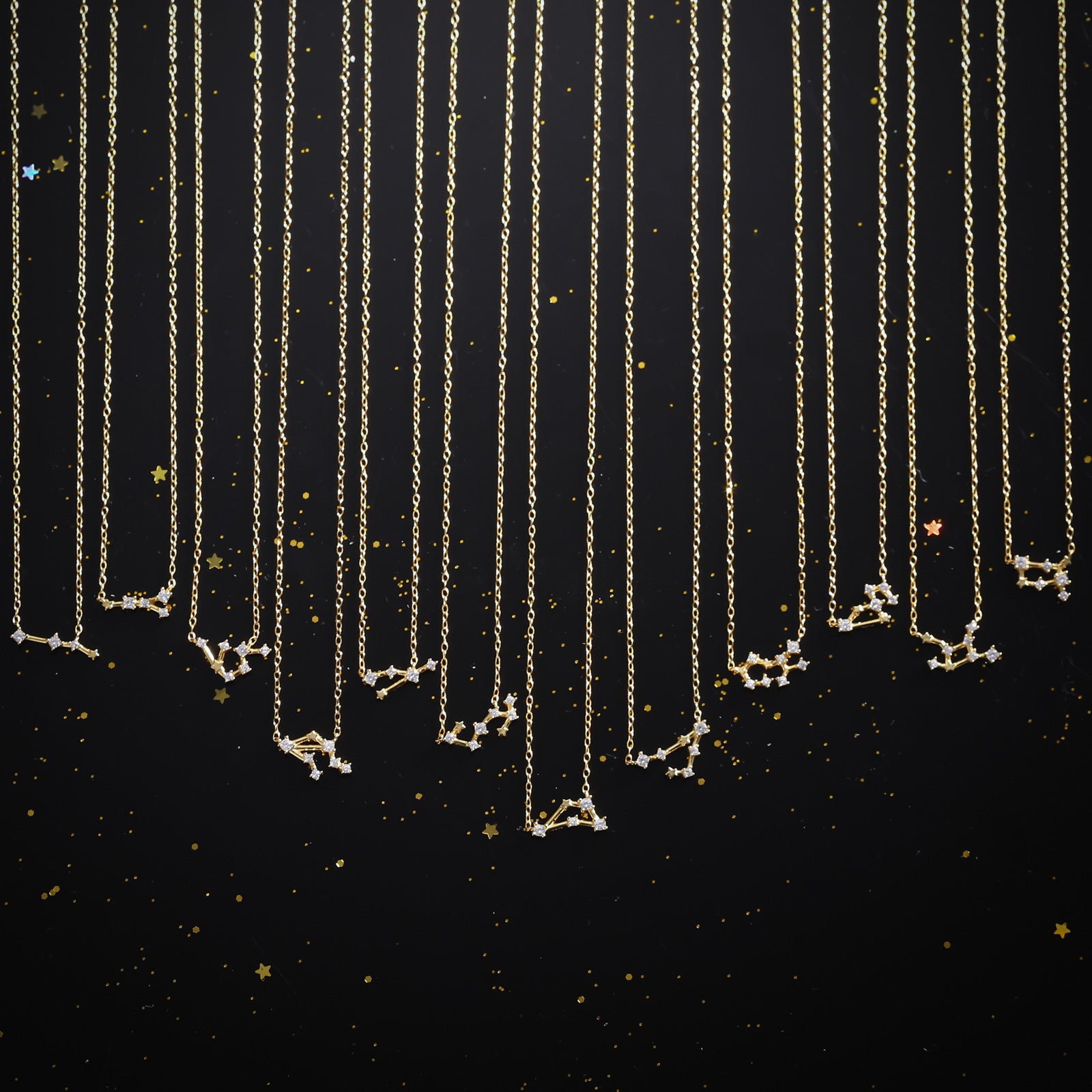 Constellation Diamond Dainty Necklace Set