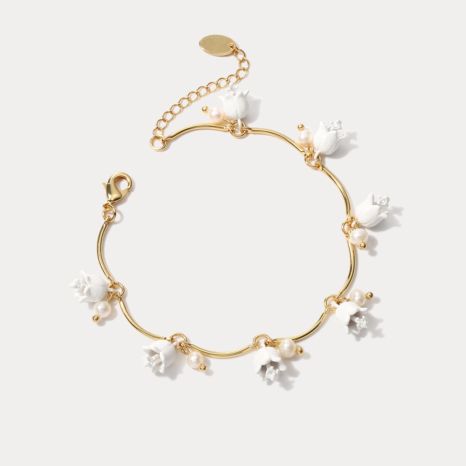 Lily Of The Valley Charms Bracelet