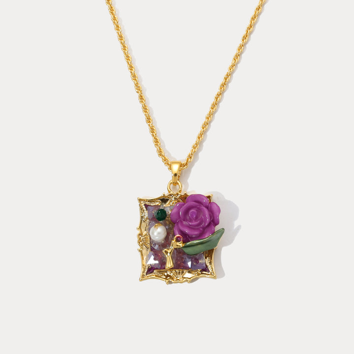 Selenichast Rose Pendant Necklace