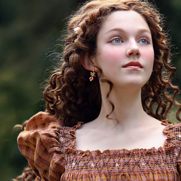 Pomegranate Flower Earrings