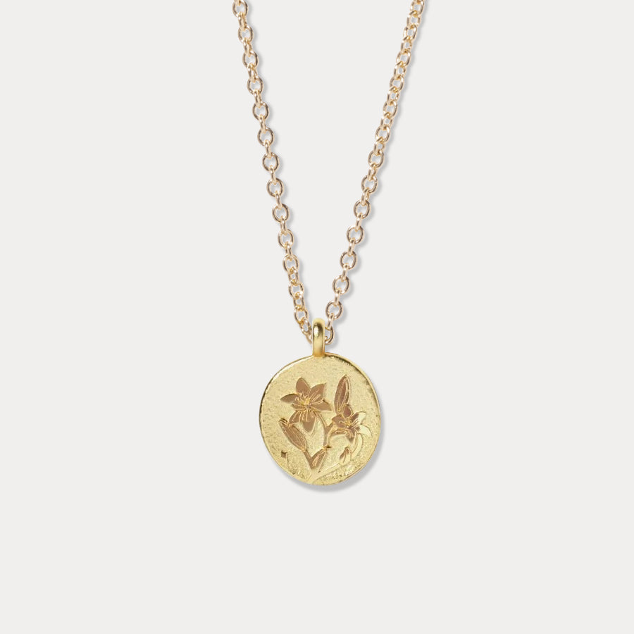 Lily Necklace - May Birth Flower