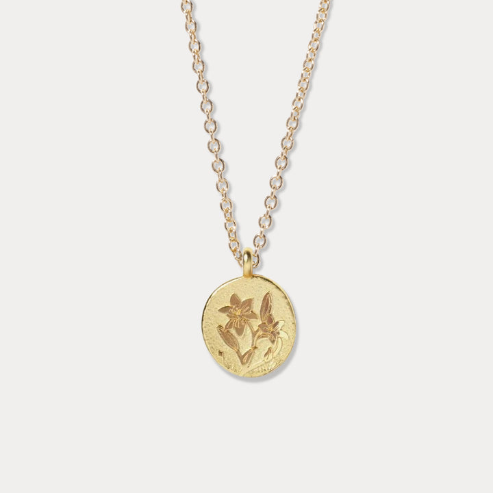 Lily Necklace - May Birth Flower
