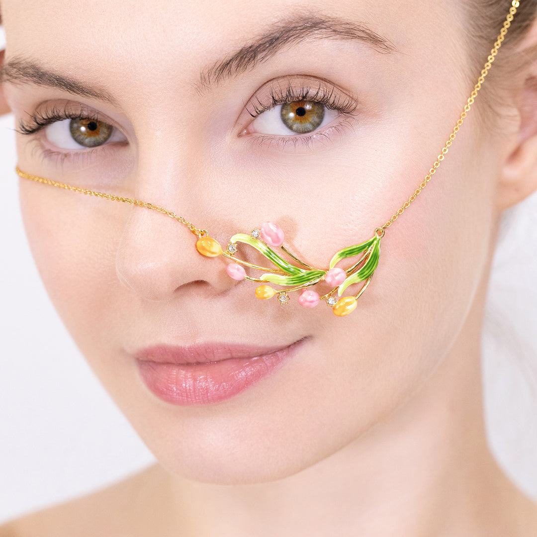 Enamel Tulip Necklace