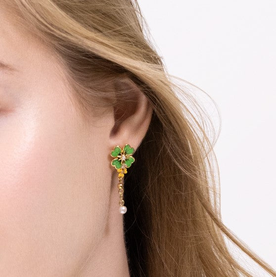 Earrings Four Leaf Clover 