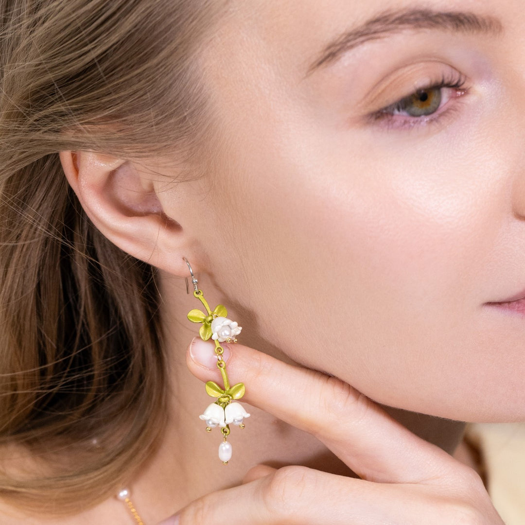 Lily Of The Valley Earrings Flower Jewelry