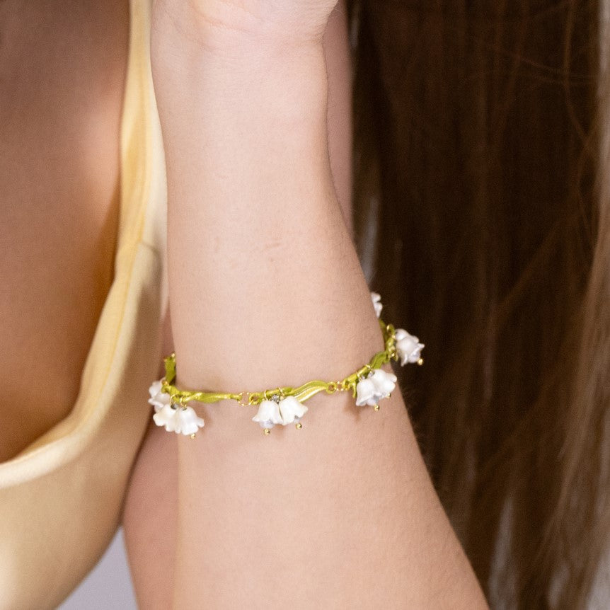 Lily Of The Valley Bracelet Flower Jewelry Glod Flower Bracelet