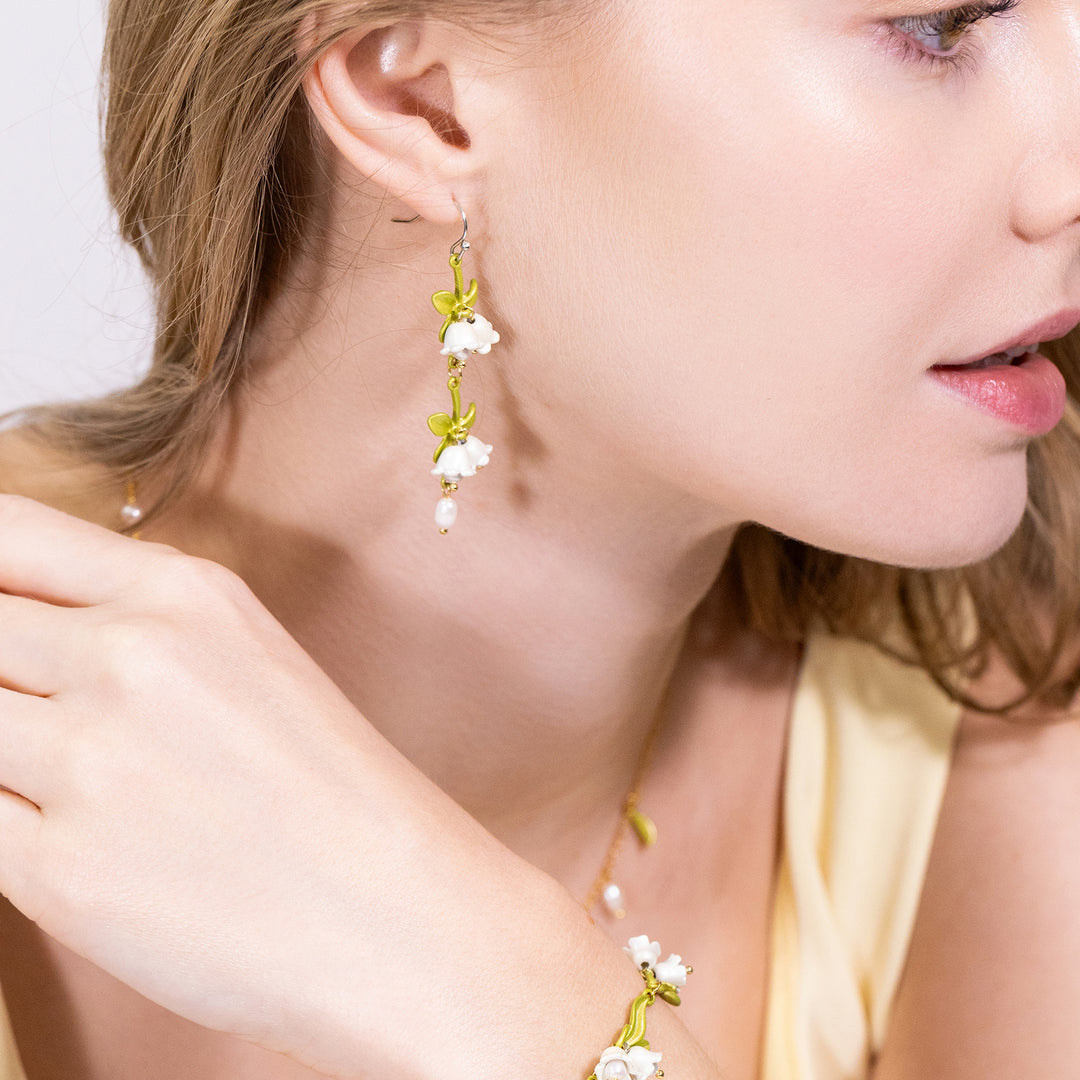 Lily Of The Valley Earrings Beads Jewelry