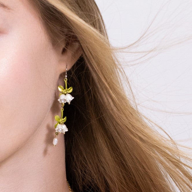 Lily Of The Valley Earrings Gold Flower Earrings