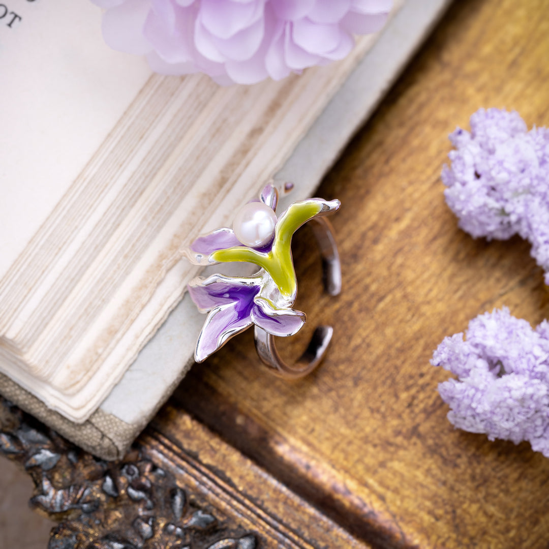 Silver Iris Ring Iris Jewelry Selenichast 