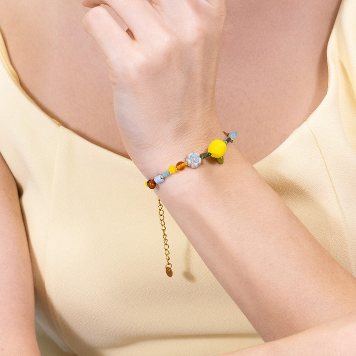 Lemon Beaded Bracelet Summer Jewelry Gifts for Her