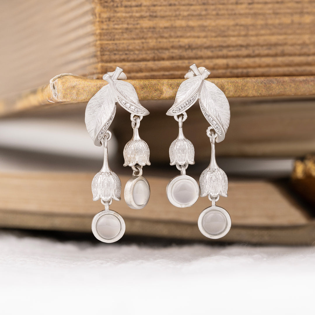 Selenichast Silver Lily of the valley Earrings