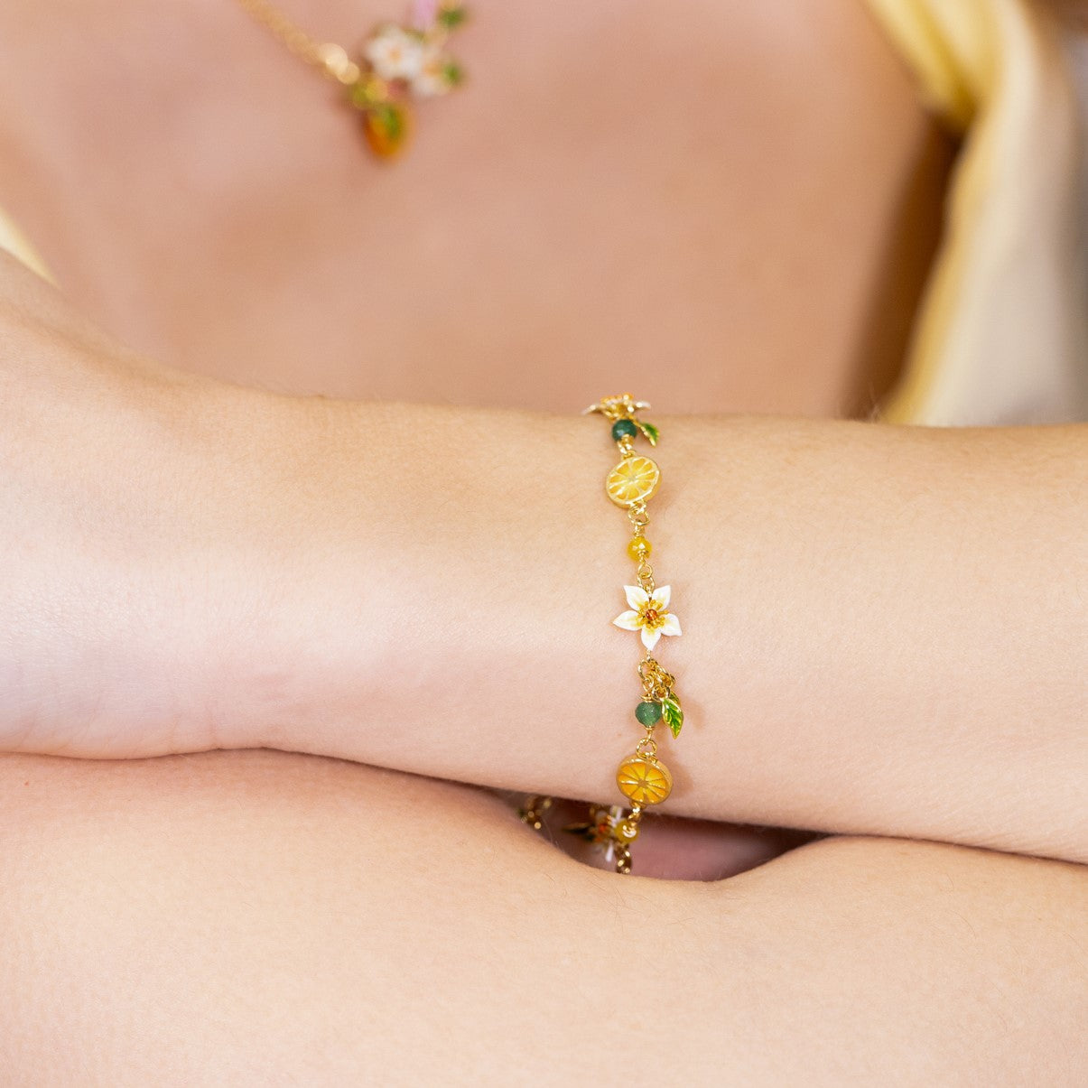 Orange Blossom Bracelet Summer Jewelry