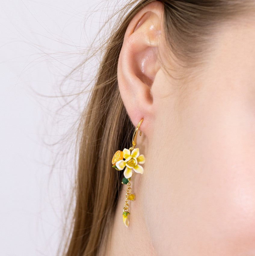 Orange Blossom Earrings Orange Jewelry