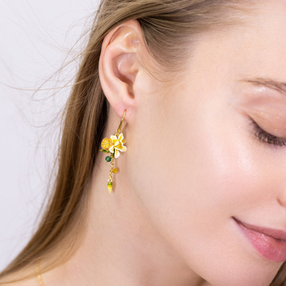 Orange Blossom Earrings Gold Earrings