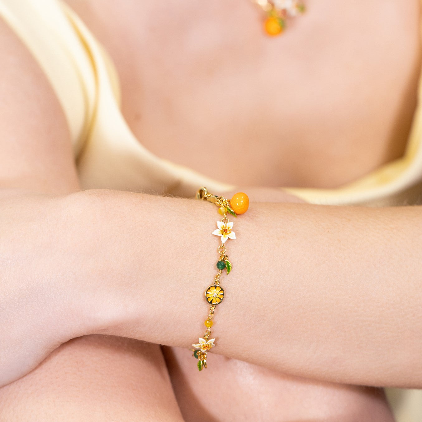 Orange Blossom Bracelet Orange Jewelry