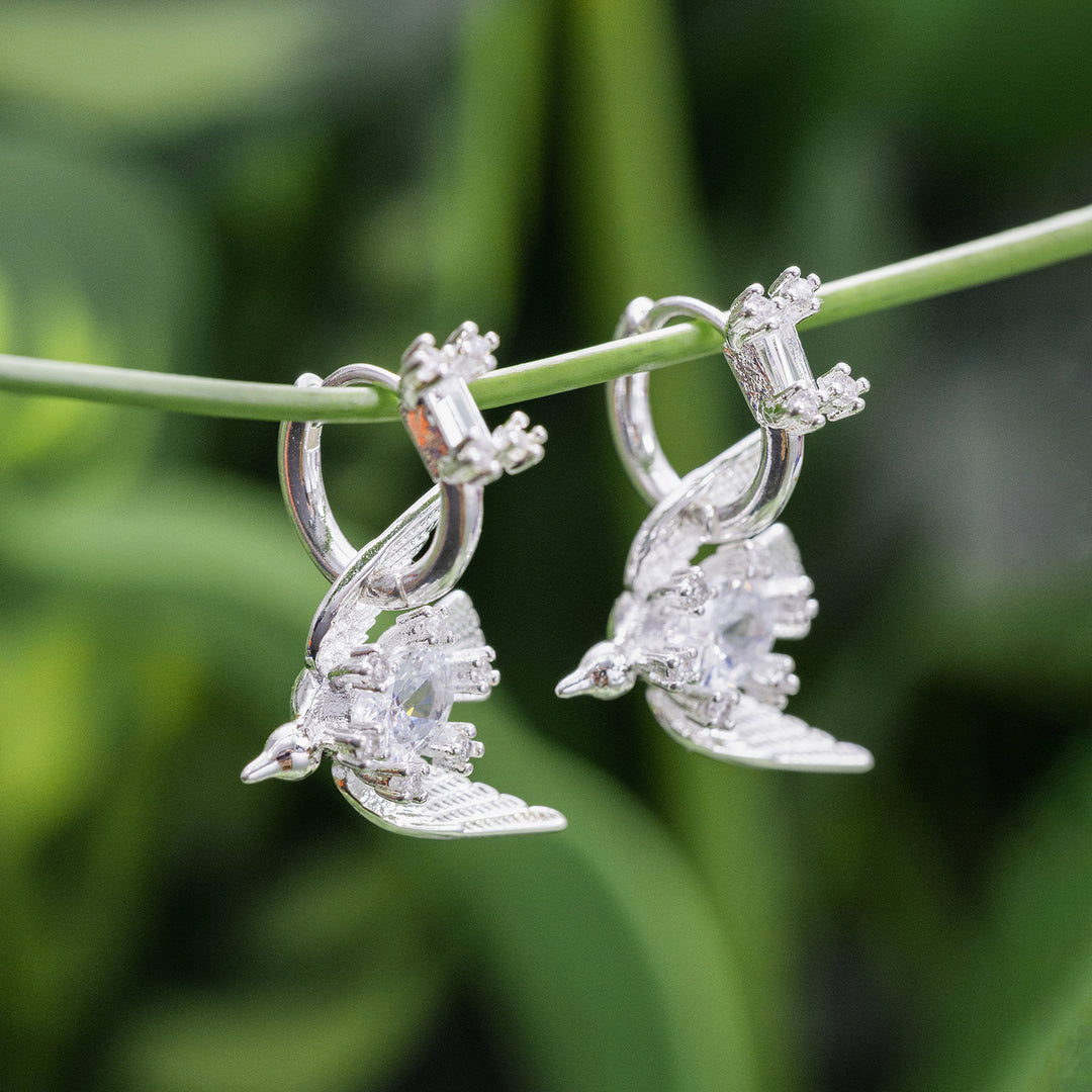 Swallow Huggie Earrings Selenichast