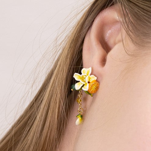 Orange Blossom Earrings Orange Jewelry 
