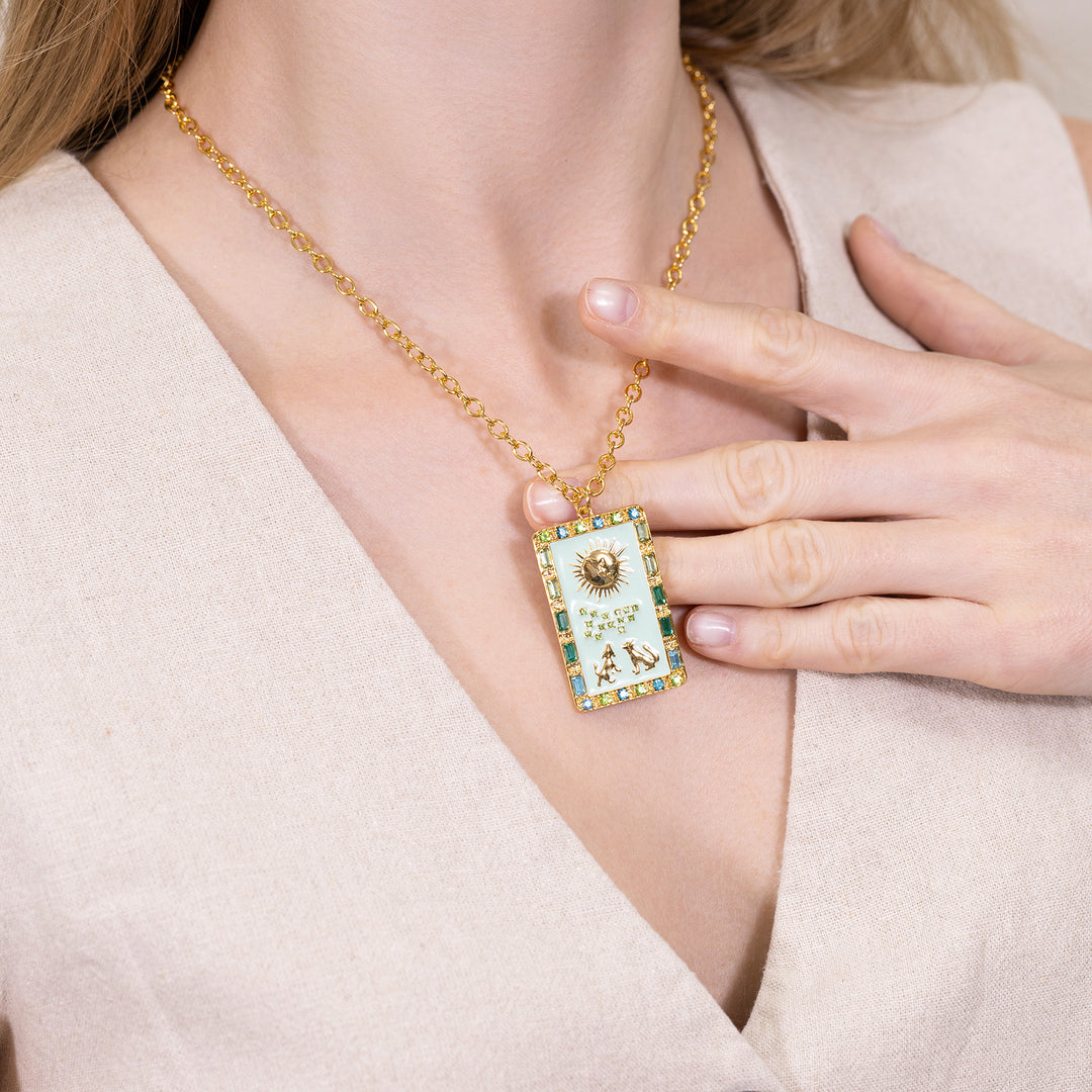 The Moon Tarot Necklace
