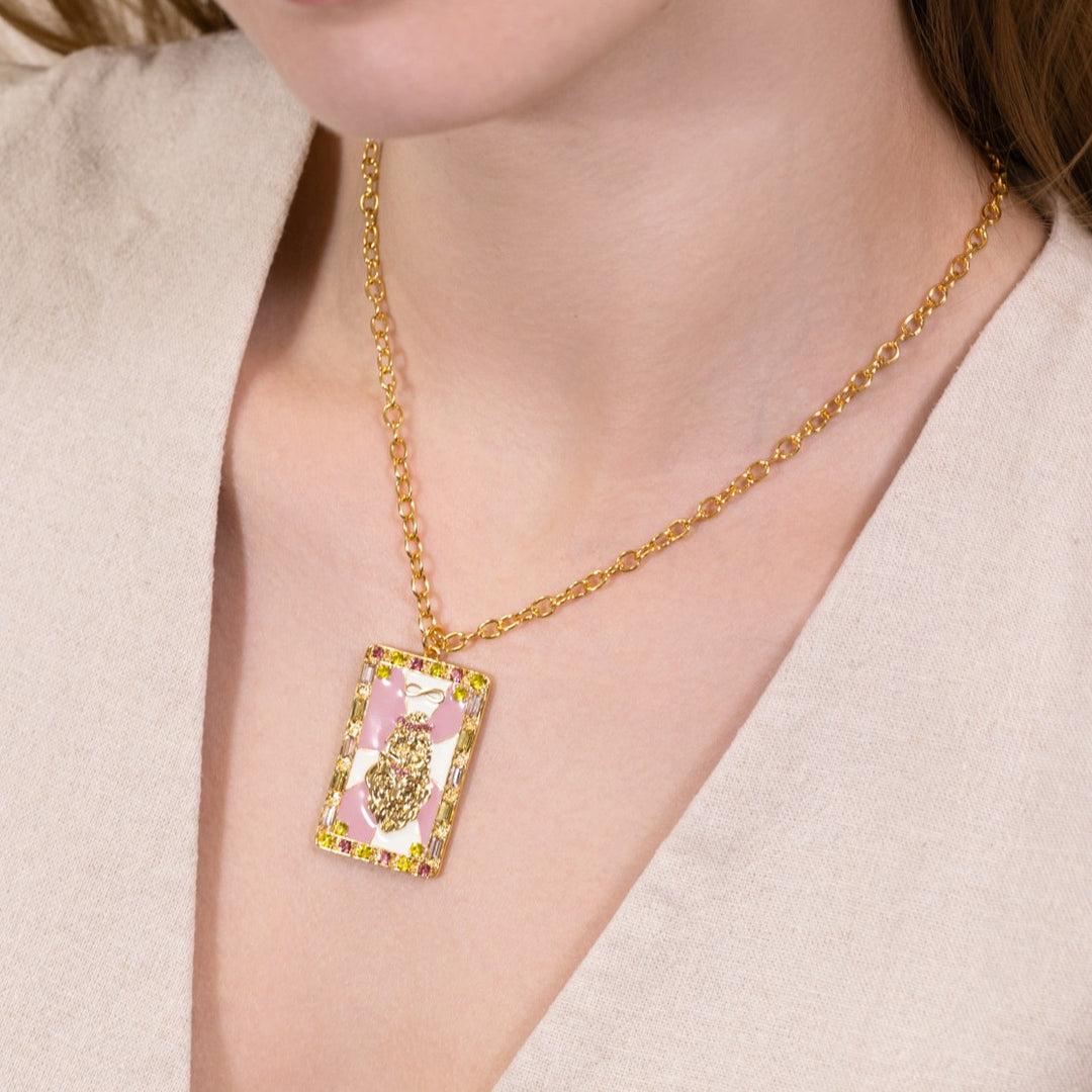 The Strength Tarot Necklace Selenichast