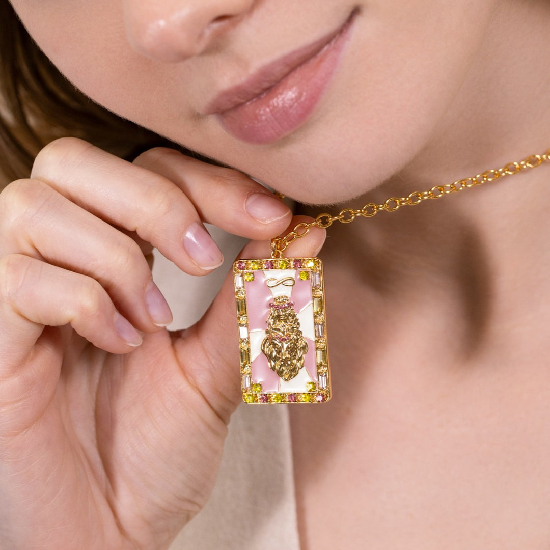 The Strength Tarot Necklace Gifts for Her