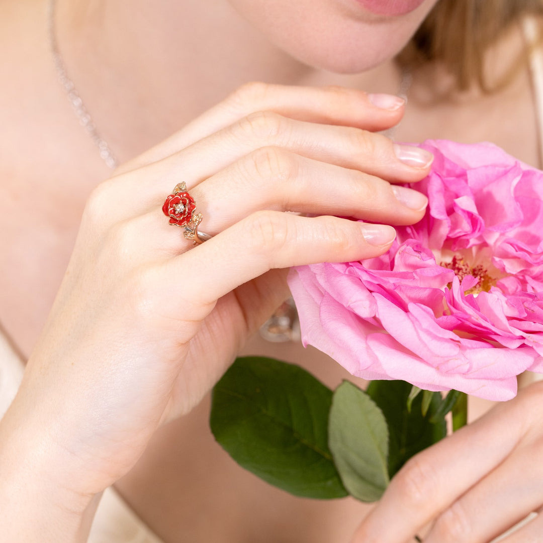 Rose Jewelry Set with Gift Wrapping