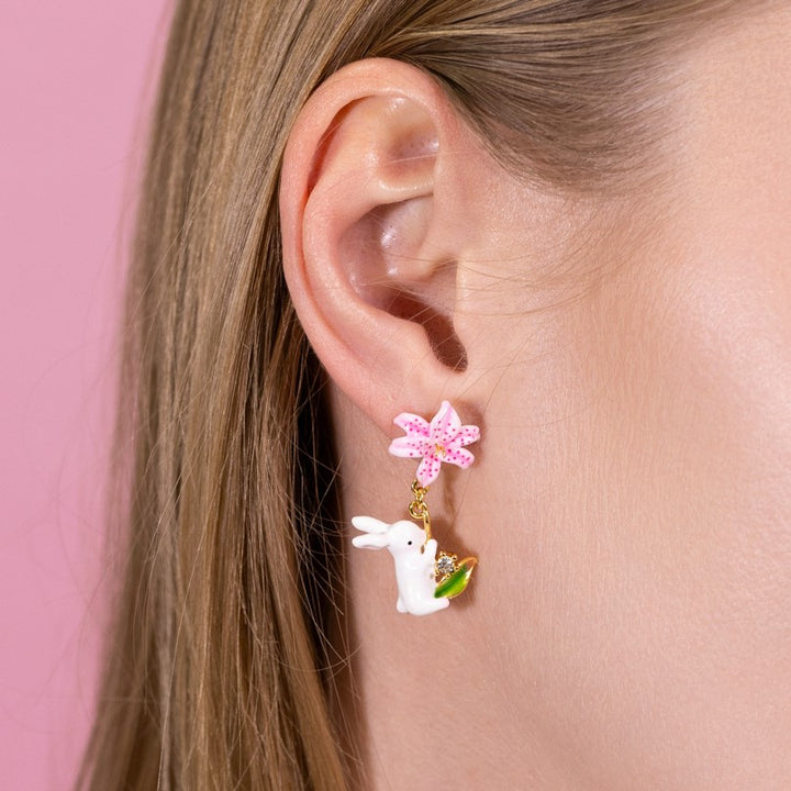 Lily Rabbit Earrings Enamel earrings
