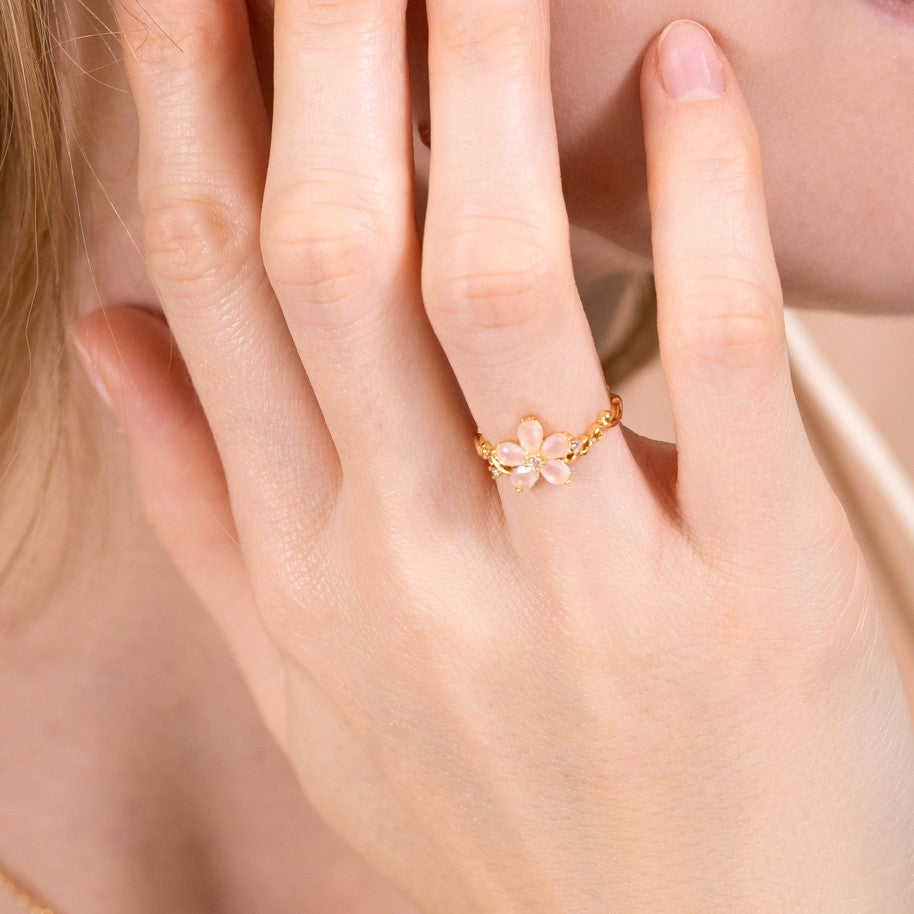 Cherry Blossom Ring Flower Jewelry