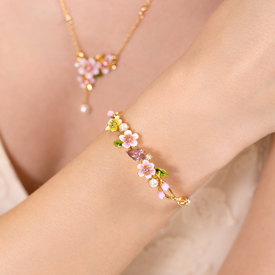 Sakura Enamel Necklace