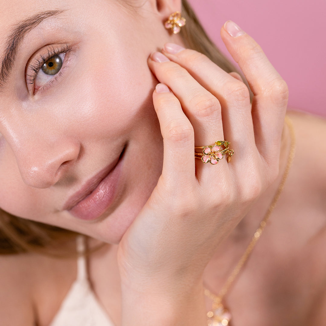 Sakura Rings Set Gift for Her