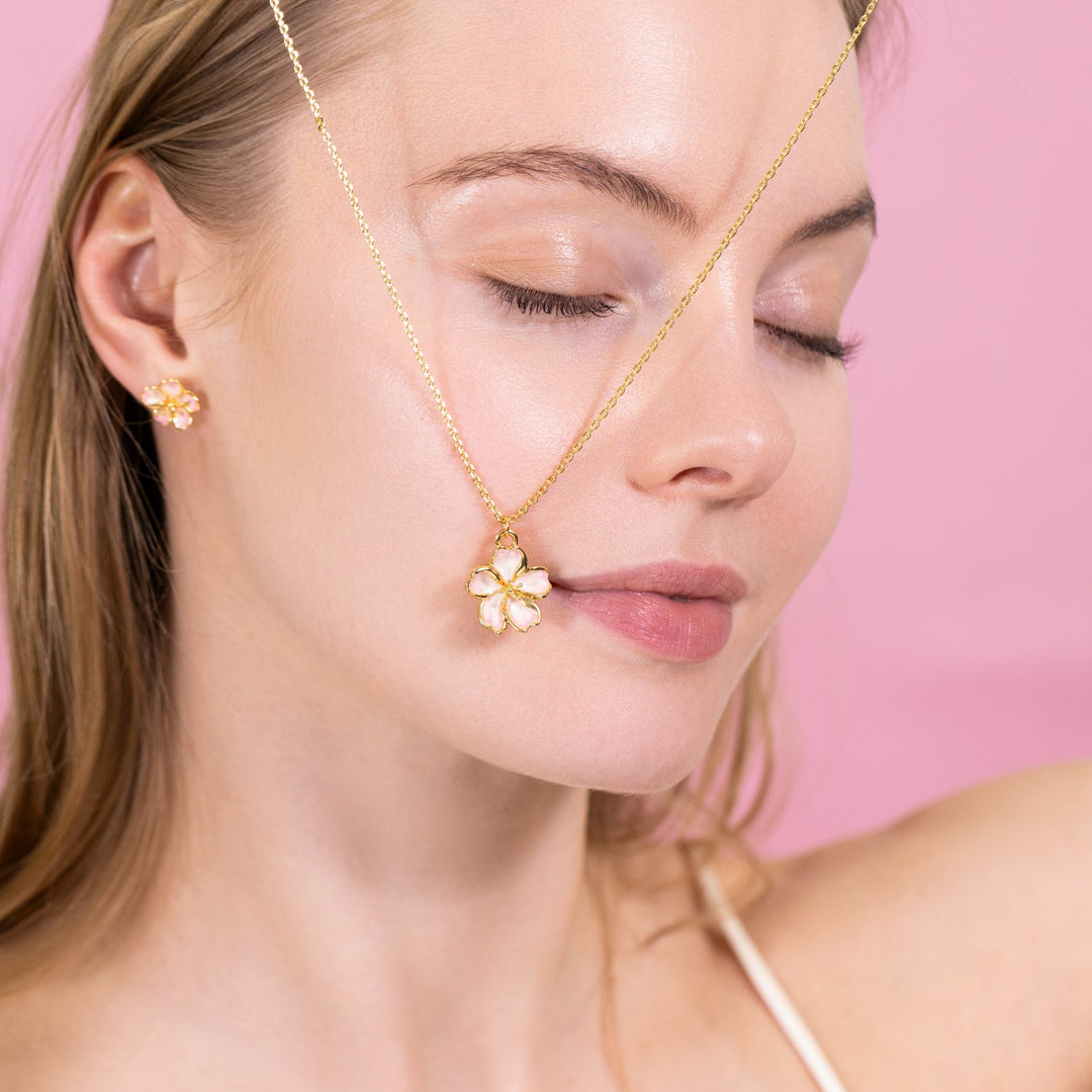 Sakura Necklace Flower Jewelry Gifts for Her