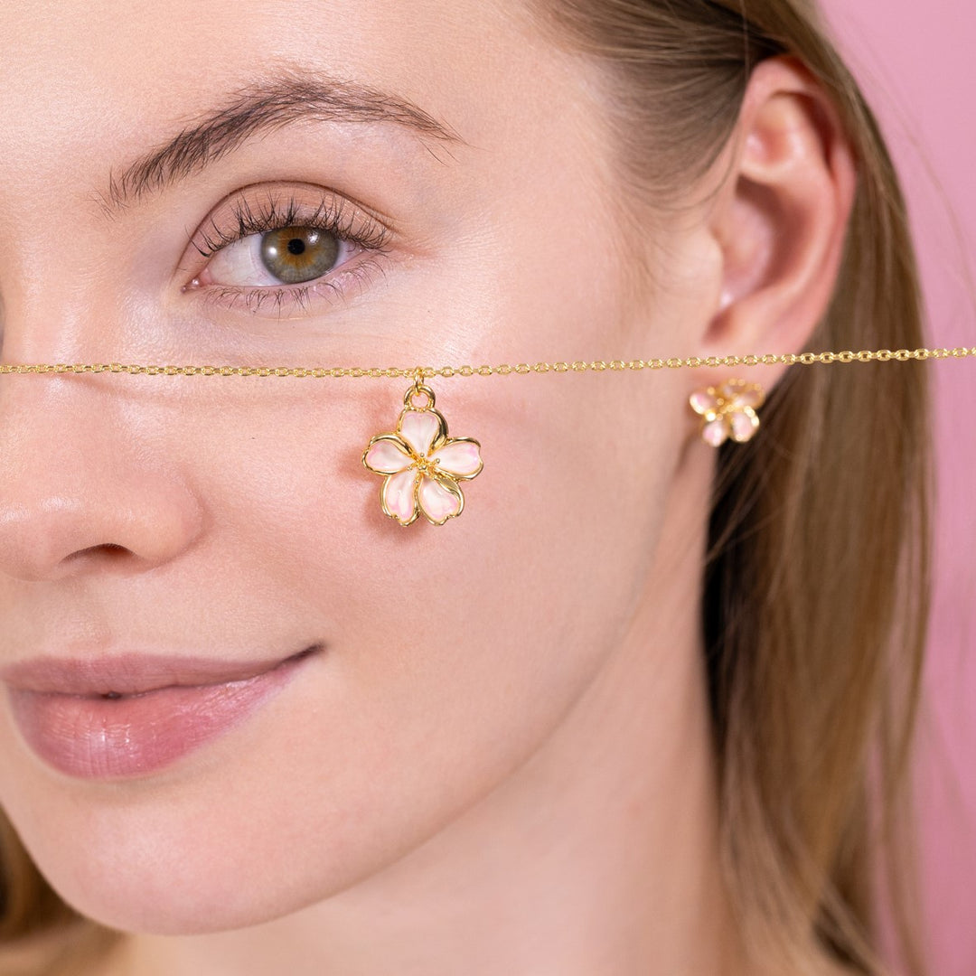 Sakura Necklace Spring Jewelry Flower Jewelry