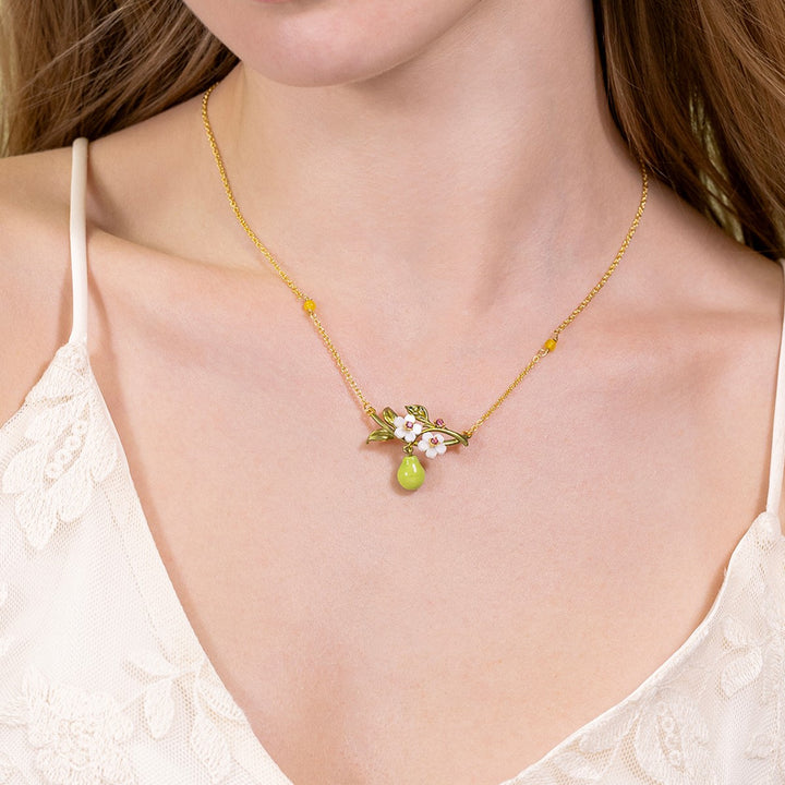 Pear Necklace Summer Jewelry Fruit Necklace