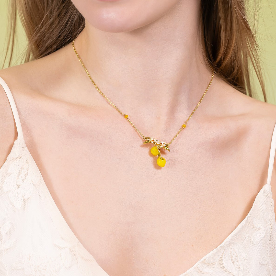 Lemon Necklace Lemon Jewelry