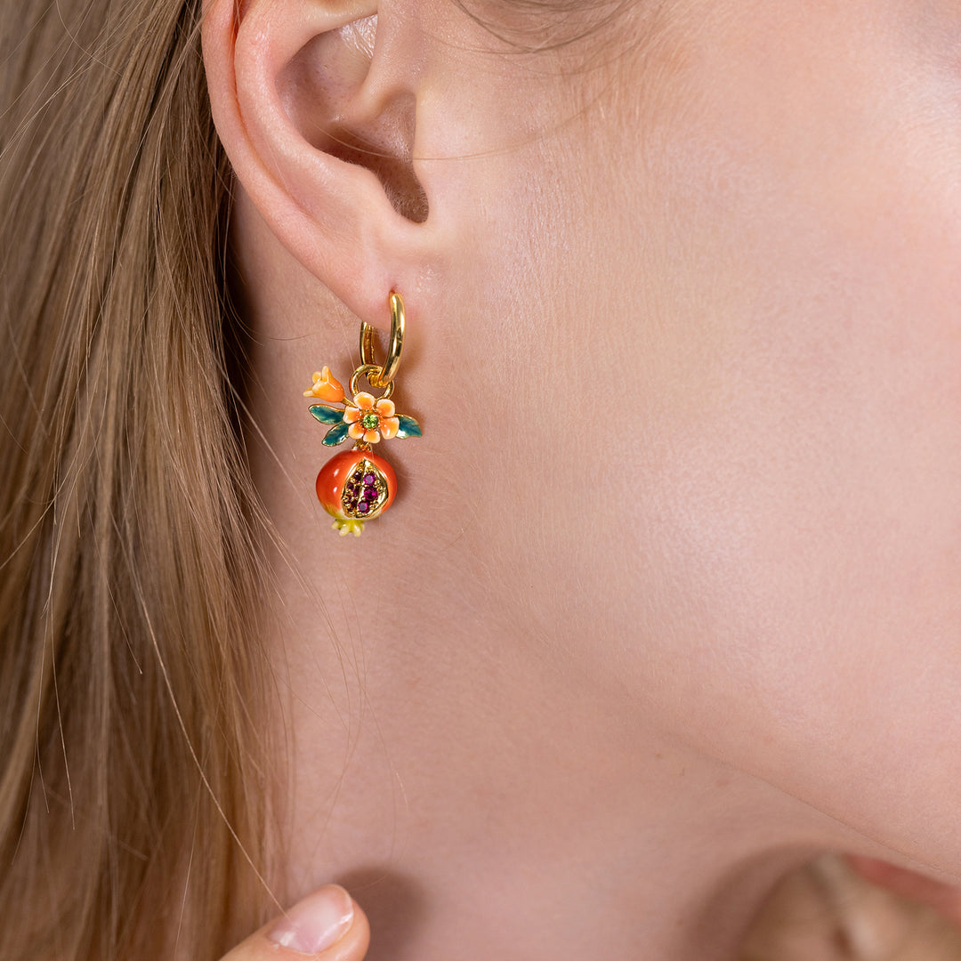 Pomegranate Flower Earrings