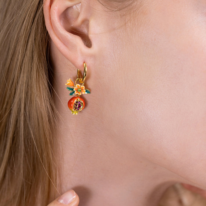 Pomegranate Flower Earrings