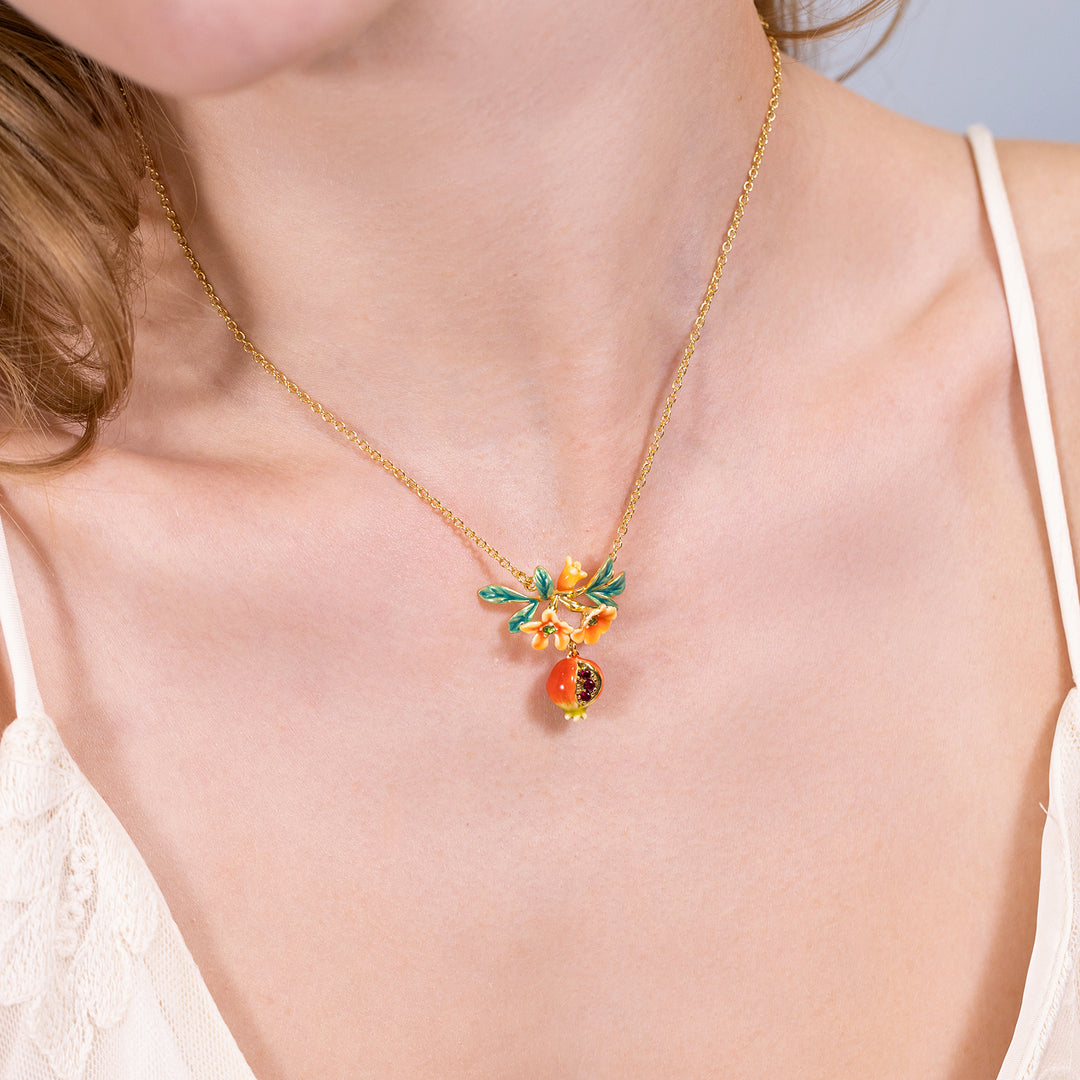 Pomegranate Flower Necklace