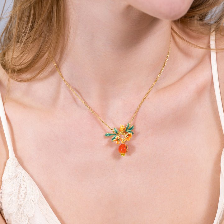 Pomegranate Flower Necklace