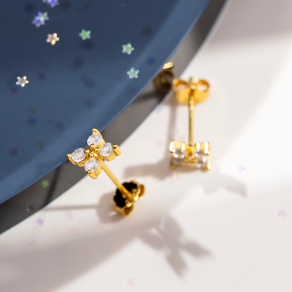 Four Leaf Clover Stud Earrings Selenichast 