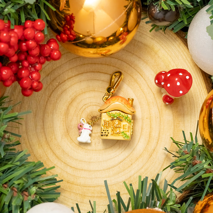 Mushroom House Locket Charm