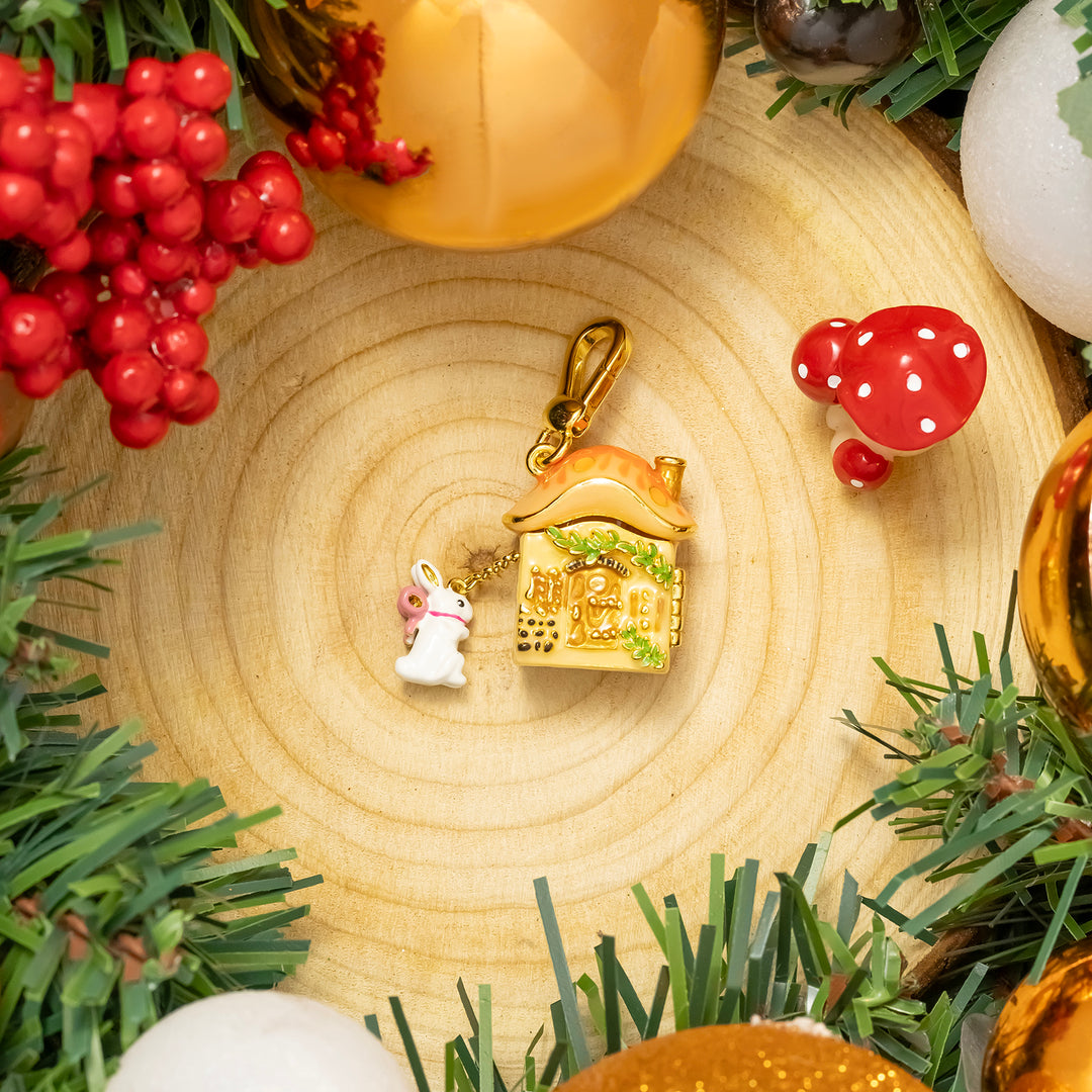Mushroom House Locket Charm