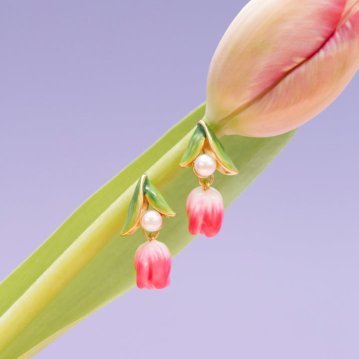 Selenichast Stud Tulip Earrings