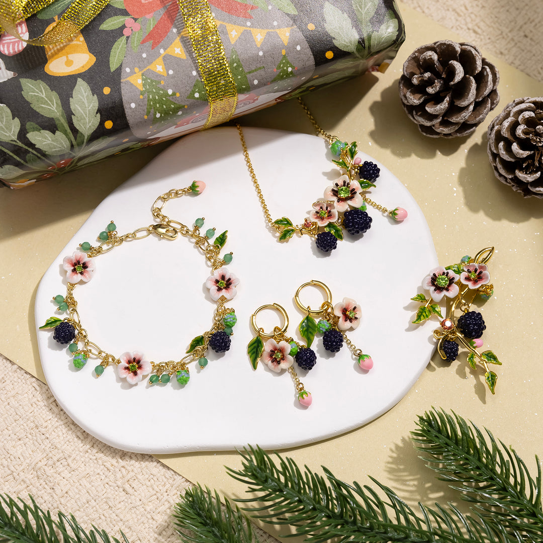 Blackberry Flower Necklace