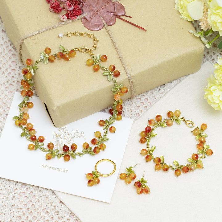 Selenichast Berry Jewelry Set with Gift Wrapping